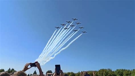 Air Show Del Garda 2022 Arrivo Delle Frecce Tricolori YouTube