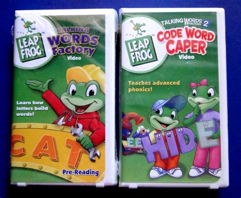 Vhs Leap Frog Talking Words Factory Code Word Caper Video