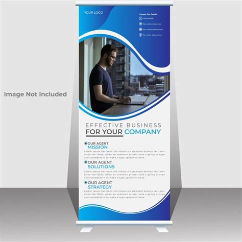 Premium Vector Corporate Business Roll Up Banner Design Template