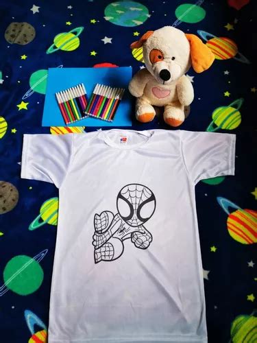 Playera Para Colorear Varios Modelos Con Plumones En Venta En