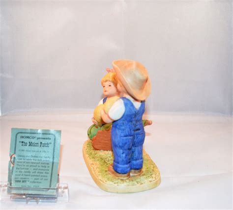 Home Interiors DENIM DAYS Figurine 1985 Melon Patch 1512 Etsy