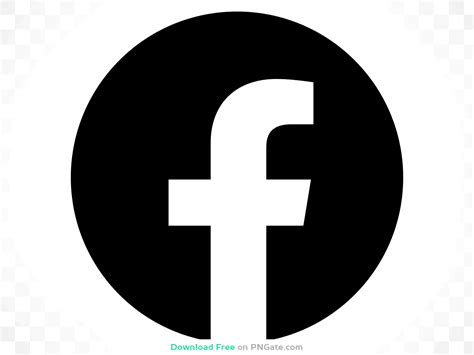 White Facebook Logo in a Black Circle PNG Image Download for Free – PNGate