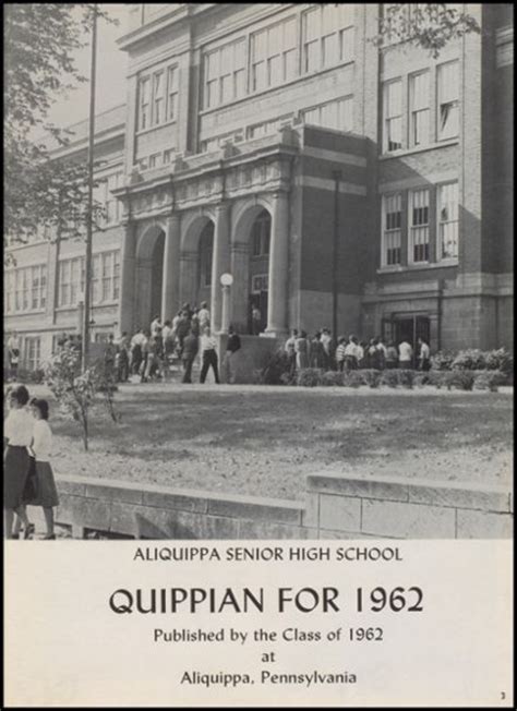 Explore 1962 Aliquippa High School Yearbook, Aliquippa PA - Classmates