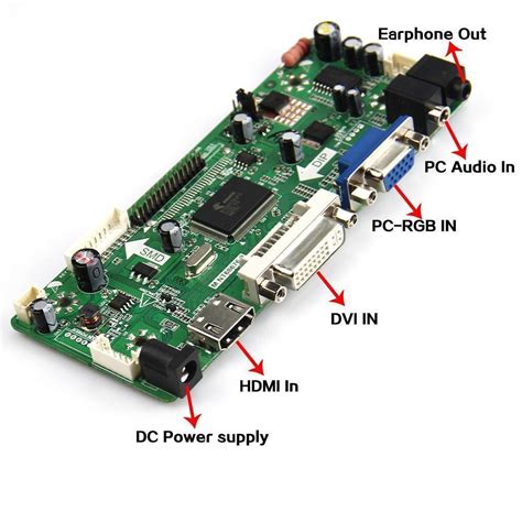 M Nt A Lcd Controller Board With Vga Dvi Hdmi Inputs