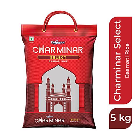 Buy Charminar Basmati Rice Select Charminar 5 Kg Online At Best Price