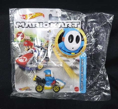 Hot Wheels - Super Mario Kart - Light Blue Shy Guy - Standard Kart 1:64 ...