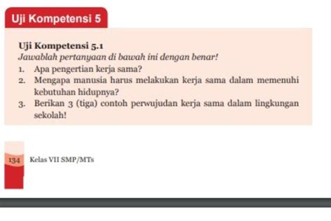 Kerjasama Dalam Berbagai Bidang Kehidupan Kunci Jawaban Uji Kompetensi