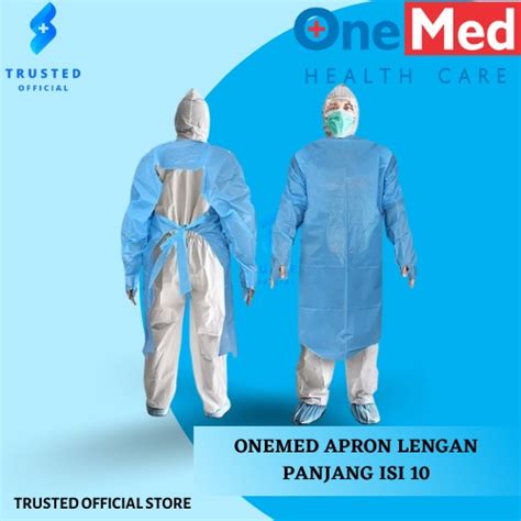 Jual Apron Plastik Lengan Panjang Onemed Pack Isi 10 Shopee Indonesia