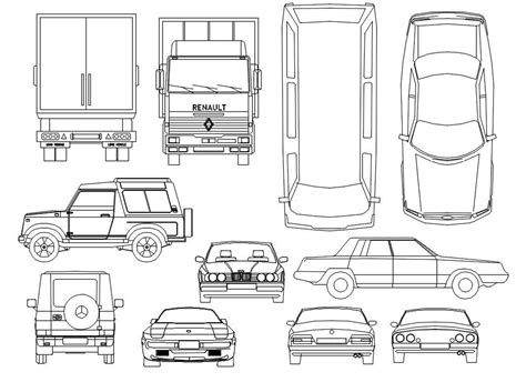 Vehicle CAD Blocks Free DWG File - Cadbull