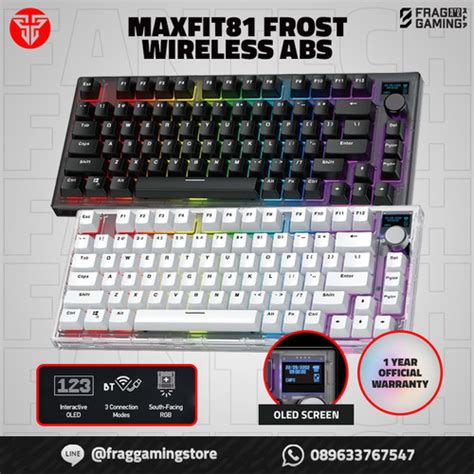 Jual Fantech MAXFIT81 Frost Wireless 75 Mechanical Keyboard Gaming ABS