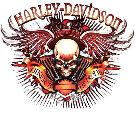 Harley Davidson Skull Svg Png Harley Davidson Angel Wings Png Etsy