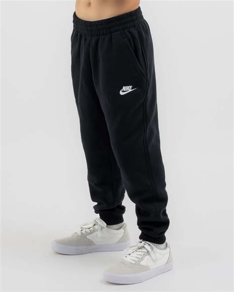 Shop Nike Boys Fleece Track Pants In Blackwhite Fast Shipping