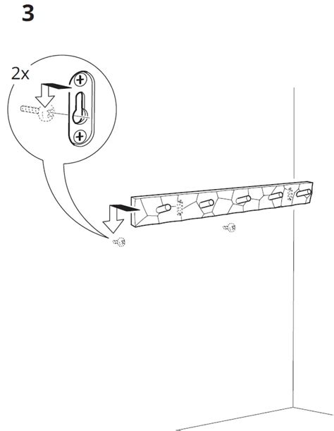 Ikea Bastua Rack With 5 Knobs Instruction Manual