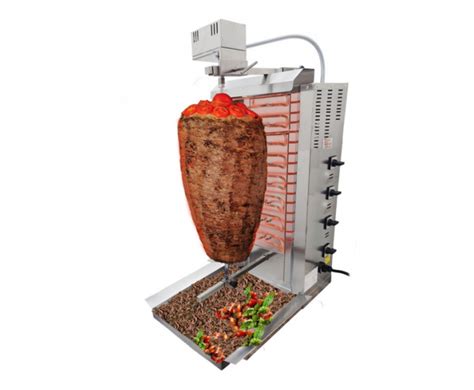 4 Burner Automatic Spinning Shawarma Machine Spinning Griller