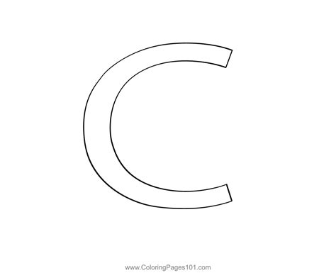 Alphabet C Coloring Page For Kids Free Alphabets Printable Coloring