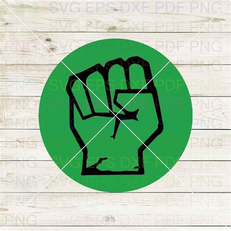 Hulk Hand Face Silhouette Svg Dxf Eps Pdf Png Cricut Cutting File