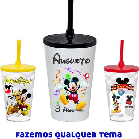 20 COPOS TWISTER 500ML PERSONALIZADOS MICKEY Shopee Brasil