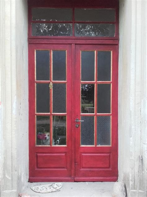 Our New Restaurated Entry In Annie Sloan Chalk Paint Emperors Silk Red