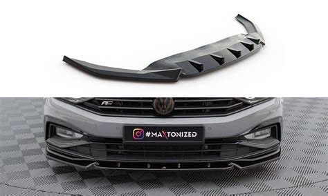 Front Lippe Front Splitter Frontansatz V 1 für VW Passat R Line B8