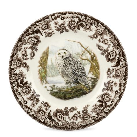 Spode Woodland Salad Plate Birds Of Prey 8 Fine