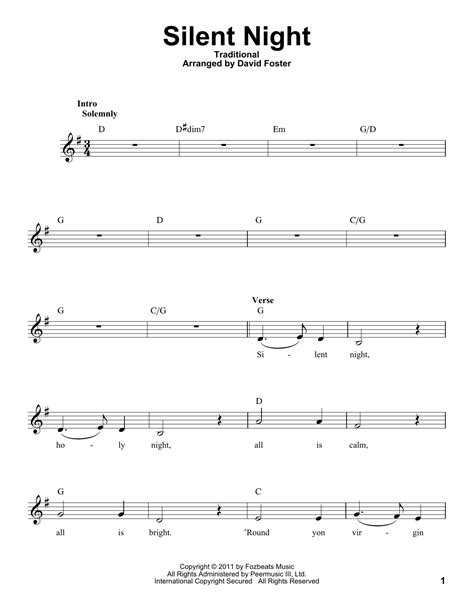 Silent Night By Michael Bublé Sheet Music For Pro Vocal Playalong Men