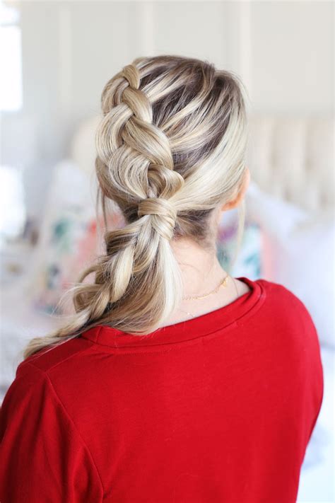 Braided Ponytail The Perfect Christmas Hairstyle Twist Me Pretty