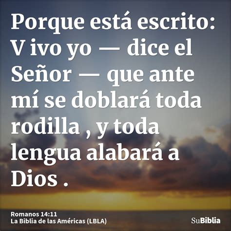 Romanos 14 11 Biblia