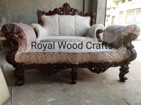 Teak Wood Seater Royal Wooden Carved Sofa At Rs Set In