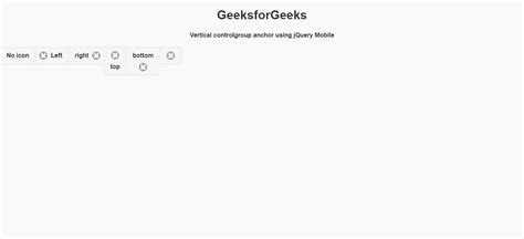 How To Make A Horizontal Controlgroup Using Jquery Mobile Geeksforgeeks