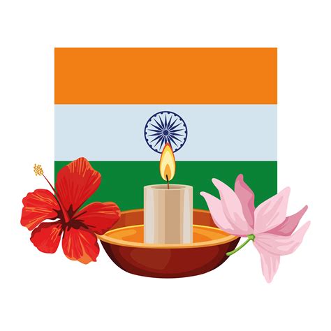 Flag of India cartoon composition 1595616 Vector Art at Vecteezy