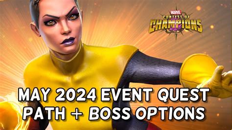 May 2024 Event Quest Boss And Path Options Marvel Contest Of Champions Youtube