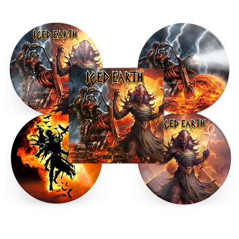 Iced Earth Hellrider I Walk Among You Gatefold Double Picture Disc