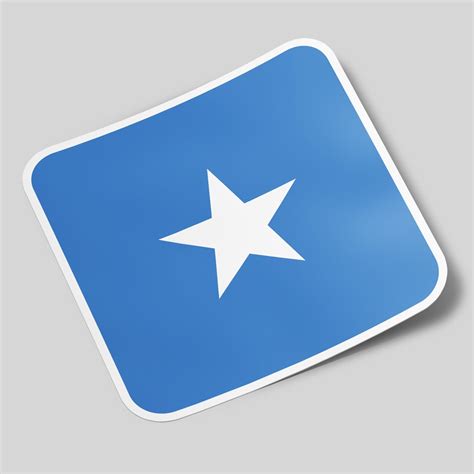 Somalia Sticker Flag Square Gostickme