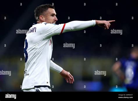 Kevin Strootman Of Genoa Cfc Gestures Hi Res Stock Photography And