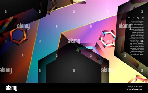 Overlapping Hexagon Vector Backgrounds Suitable For Any Background