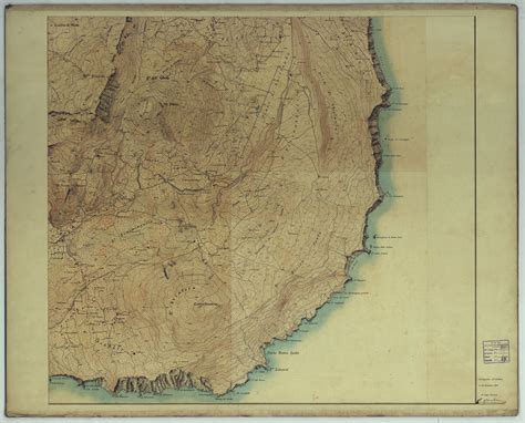 Carta Topografica Dell Isola Di Pantelleria Rilevata E Disegnata Dagli