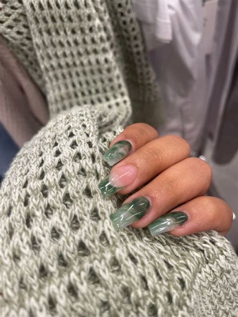 Green Nail Inspo Manicura De Uñas Manicura Diseños De Uñas