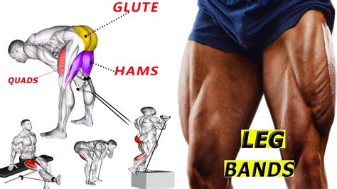 Resistance band leg workout 8 The best legs exercises with bands | Leg workout with bands, Best ...