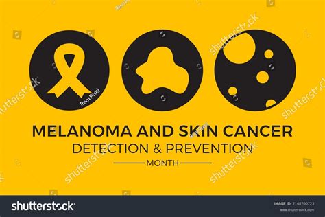 Melanoma Skin Cancer Awareness Month Vector Stock Vector Royalty Free 2148700723 Shutterstock