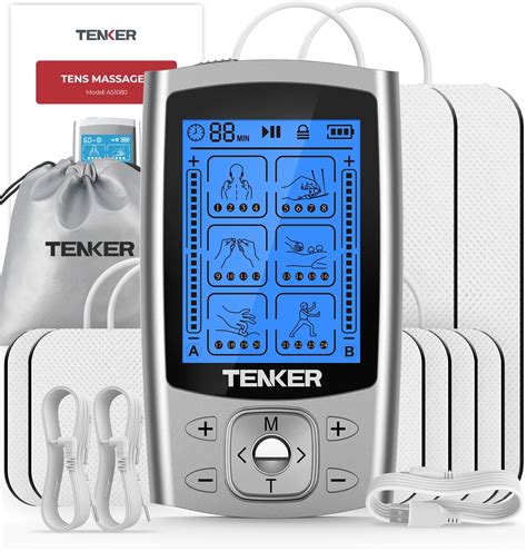 Amazon TENKER EMS TENS Unit Muscle Stimulator 24 Modes Dual