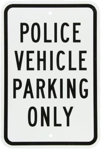 Amazon Co Jp Smartsign Aluminum Sign Legend Police Vehicle Parking