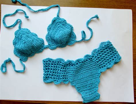 Sexy Swimsuit Brazilian Bottom Crochet Bikini Turquoise Sexy Etsy