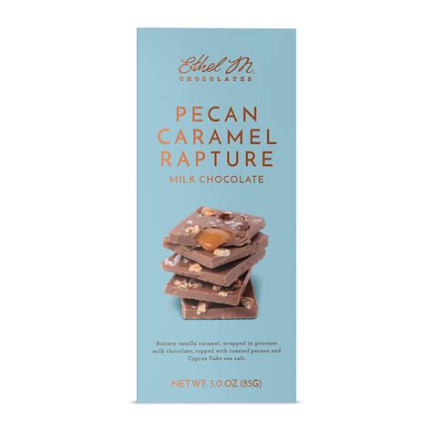 Pecan Caramel Rapture Chocolate Bar Ethel M Chocolates