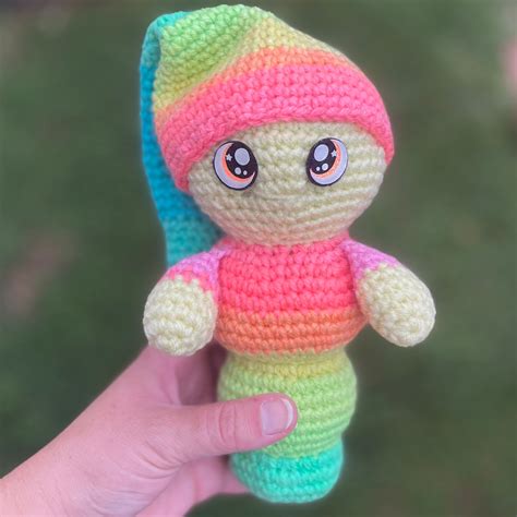 Glow Worm Crochet Pattern Easy Crochet Glow Worm Pattern Etsy