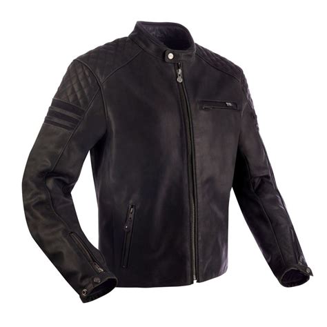 Segura Blouson Moto Scooter Track Cuir Homme Toutes Saisons Scb1740 Noir