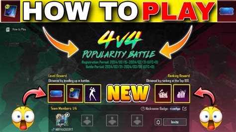 How To Register Popularity Battle Pubg New Event How To Play