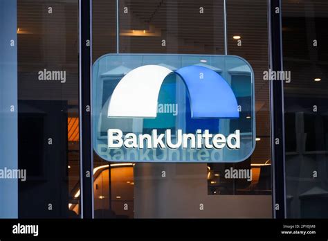 New York, NY - April 26, 2023 : BankUnited, Inc. consumer and corporate banking corporation logo ...