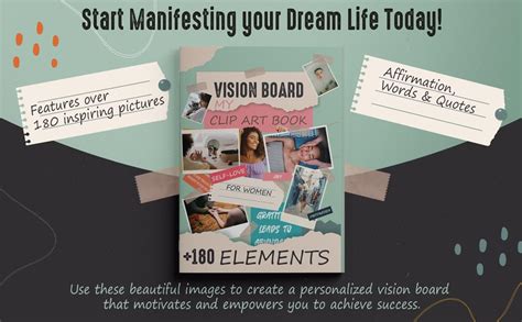 My Vision Board Clip Art Book For Women Inspiring Pictures