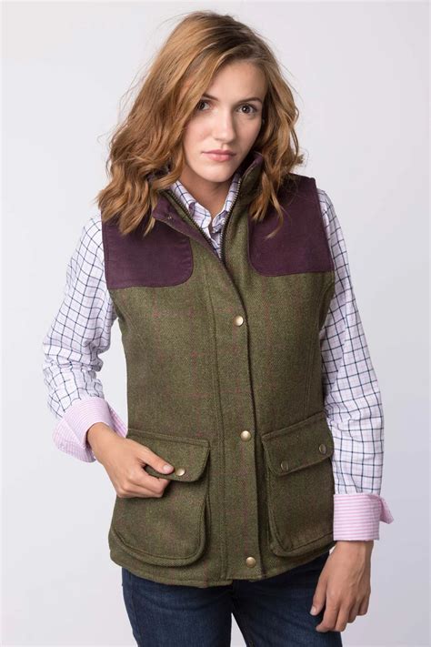 Ladies Tweed Gilet Uk Rydale Tweed Waistcoat Clothes Womens Tweed