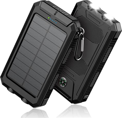 Solar Charger Power Bank Mah Portable Charger Qc Fast Charger